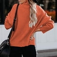 thumbnail image 1 of Vedolay Womens Sweater Womens Casual Crew Neck Long Sleeve Pullover Knit Sweaters Jumper Tops,Red S, 1 of 4