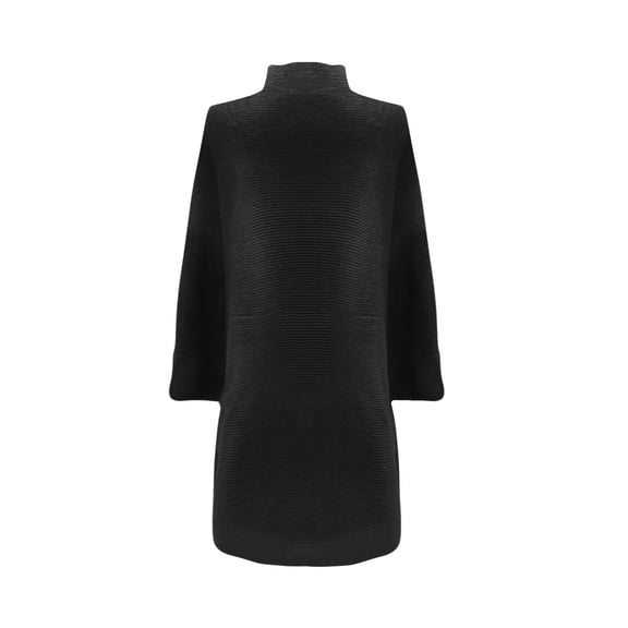 Vedolay Womens Sweaters 2023 Long Sleeve Slim Knitted Turtleneck Sweater Jumper Pullover Tops Black,M