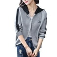 thumbnail image 1 of Vedolay Womens Sweaters Cardigan Drape Open Front High Low Hem Sweater Gray,2XL, 1 of 4