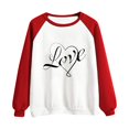 thumbnail image 1 of Vedolay Womens Sweatshirt Women's 2023 Sweatshirts Long Sleeve Crew Neck Pullover Casual 2023 Fall Clothes,Red XL, 1 of 5