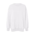 thumbnail image 1 of Vedolay Womens Sweatshirt Womens Long Sleeve Sweatshirts Crewneck Casual Fit Pullover Hoodie Clothes,White M, 1 of 4