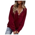 thumbnail image 1 of Vedolay Womens Sweatshirts Fashion Hooded Pullover Sweatshirts Half Zipper Hoodies Long Sleeve Tops Jackets for Women ,M, 1 of 5