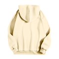 thumbnail image 1 of Vedolay Womens Sweatshirts Hoodies for Women 2023 Oversized Long Sleeve Shirts Pullover Crewneck Sweatshirts Casual Tops,Beige XL, 1 of 3