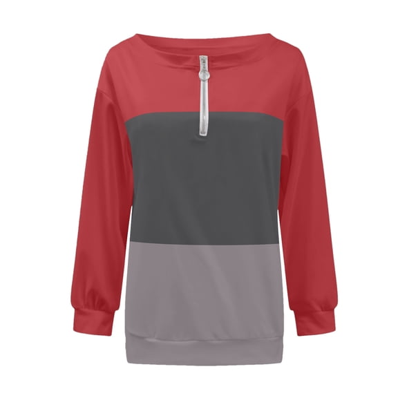 Vedolay Womens Sweatshirts Hoodies for Women Fall Fashion 2023 Long Sleeve Pullover Tops Casual Crewneck Sweatshirts,Hot Pink M