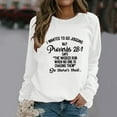 thumbnail image 1 of Vedolay Womens Sweatshirts Women's Casual Long Sleeve Crew Neck Relaxed Fit Pullovers Sweatshirts,White L, 1 of 5
