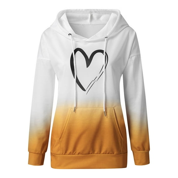 Vedolay Womens Sweatshirts Women's Oversized Sweatshirt Crew Neck Long Sleeve Casual Pullover Fall Clothes,Orange XL