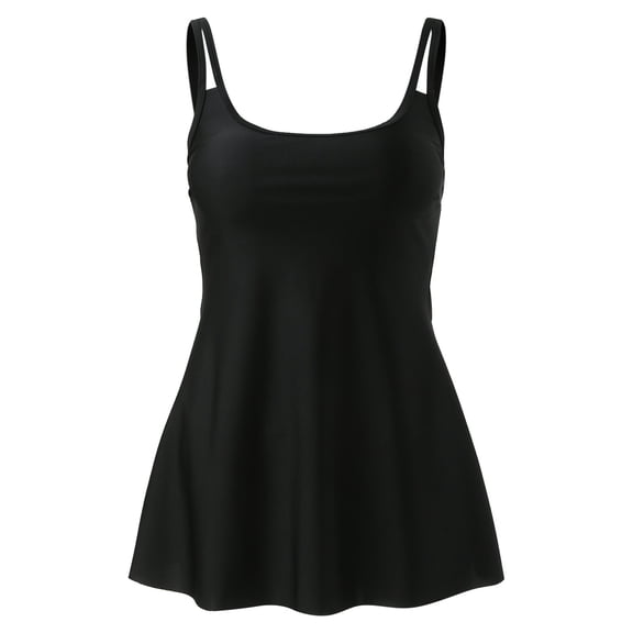 Vedolay Womens Swimsuits Plus Size Bathing Suits for Women Color Block Striped Tankini Swimsuits with Boyshorts,Black S