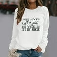 thumbnail image 1 of Vedolay Womens T Shirts Hoodies for Women 2023 Oversized Crewneck Sweatshirts Pullover Workout Tops Fall Long Sleeve Teen,White M, 1 of 4