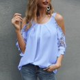 thumbnail image 1 of Vedolay Womens Tank Tops Top Knitted Printed Tank Tops Tee Sleeveless Strappy Summer Shirts Streetwear,Blue XXL, 1 of 5