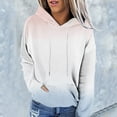 thumbnail image 1 of Vedolay Womens Tops Casual Hoodies for Women Oversized Zip Up Hoodies Sweatshirts Fall Casual Drawstring Jackets with Pockets,White XXL, 1 of 4