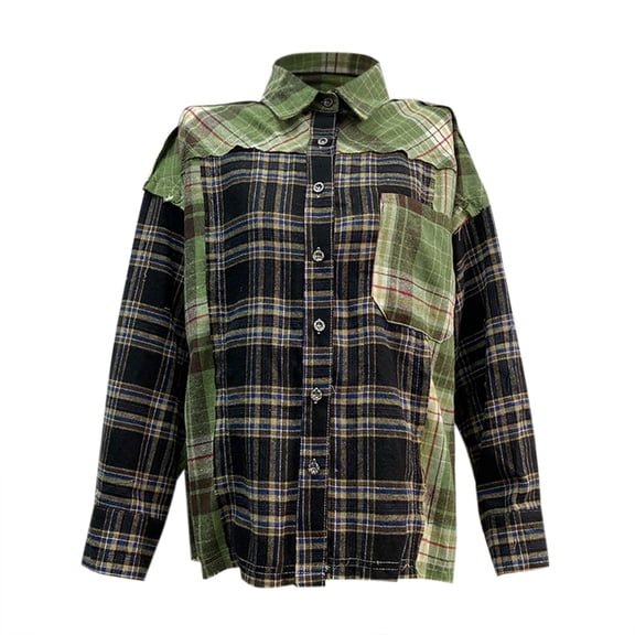 Vedolay Womens Tops Casual Womens Cropped Casual Jacket Button Down Long Sleeve Fitted Casual Coat,Green L