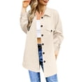 thumbnail image 1 of Vedolay Womens Tops Fashion Autumn Long Sleeve Loose Hooded Coat for Women Cardigan A,2XL, 1 of 4