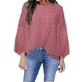 thumbnail image 1 of Vedolay Womens Tops Tie Dye Tunic Sweatshirts Winter Casual Dressy Sweatshirt Hot Pink,M, 1 of 5