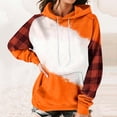 thumbnail image 1 of Vedolay Womens Tops Women 2023 Long Sleeve Oversized Hoodie Crew Neck Casual Loose Fall Sweatshirt Clothes,Orange S, 1 of 5