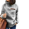 thumbnail image 1 of Vedolay Womens Tops Women's 2023 Fall Fashion 2023 Sweatshirt Trendy Long Sleeve Pullover Tops,Gray L, 1 of 4