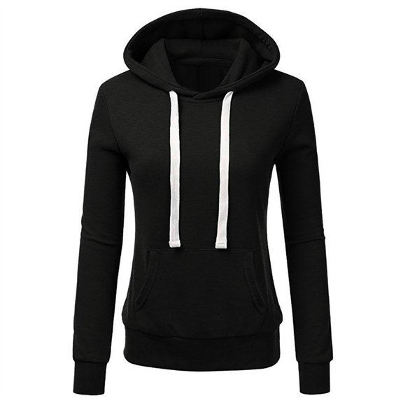 Vedolay Womens Tops Women's 2023 Oversized Hoodies Casual Pullover Sweatshirts Fall Fashion 2023 Clothes,Black S