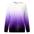 thumbnail image 1 of Vedolay Womens Tops Women's 2023 Oversized Long Sleeve Shirts Pullover Crewneck Sweatshirts Casual Tops,Purple XXL, 1 of 3