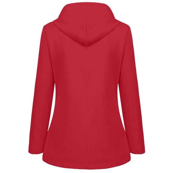 Vedolay Womens Tops Women's Casual Jackets Long Sleeve Business Lapel Collar Work Office Clothes,Red XXL