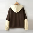 thumbnail image 1 of Vedolay Womens Tops Women's Casual Sweatshirt Crewneck Long Sleeve Solid Color Fall Soft Tops,Brown XXL, 1 of 4