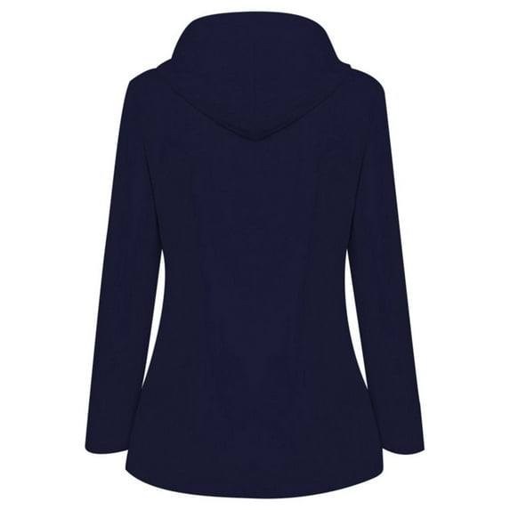 Vedolay Womens Tops Womens Slim-Fit Casual Fall Fashion Double Flap Pockets Casuals Jacket,Navy 4XL