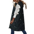 thumbnail image 1 of Vedolay Womens Trench Coat 2023 Winter Outerwear Double- Mid-Length Coat Black,XL, 1 of 3