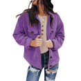 thumbnail image 1 of Vedolay Womens Trench Coat Loose Cardigan Coat Cover Up Ladies Cardigan Coat 2023 Purple,M, 1 of 4