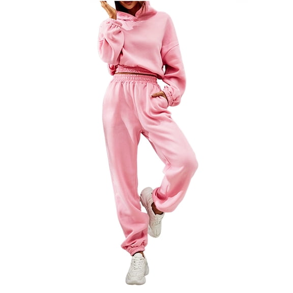 Vedolay Womens Zip Up Hoodie Fashion Long Sleeve Crew Neck Pullover Sweater with Plus Size Jackets for Women Pink,XL