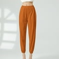 thumbnail image 1 of Vedolay Womens&nbsp;Pants Women's Casual Loose Wide Leg Leisure Sweatpants Comfy High Waisted Sports Pants,Orange M, 1 of 5