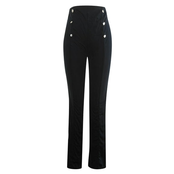 Vedolay Womens&nbsp;Pants&nbsp;Trendy Women Stretchy Wide Leg Pants High Waisted Casual Loose Elastic Leisure Trousers,Blue L