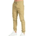 thumbnail image 1 of Vedolay Work Pants for Men Running Casual Sports Pants Khaki,XL, 1 of 4