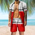 thumbnail image 1 of Vedolay Workout Short Sets Men's 2 Piece Summer Outfits Fashion Casual Shorts Tracksuit Set,Black M, 1 of 5