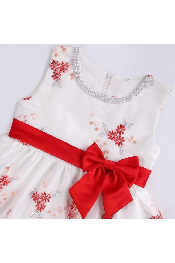 Young Girls Dresses Girls Flower Vintage Lace Princess Long Dress for Kids Tulle Pageant Formal Party Wedding Floor Dance Evening Gown,Red 9-10 Years