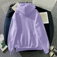 thumbnail image 1 of Vedolay Zip Up Hoodies for Women Women Crewneck Oversized Sweatshirt Long Sleeve Casual Fall Pullover Workout Tops,Purple L, 1 of 5