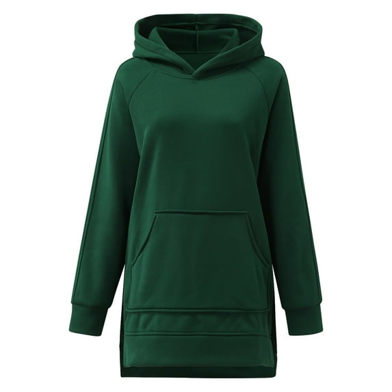 Vedolay Zip Up Hoodies for Women Women's 2023 Fall Fashion Casual Long Sleeve Crewneck Sweatshirt Loose Fit Pullover Hoodie,Green M