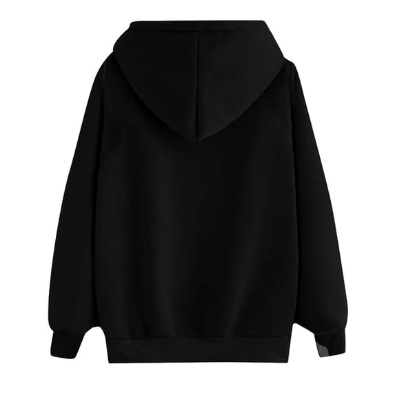 Vedolay Zip Up Hoodies for Women Womens 2023 Fall Workout Crop Tops Long Sleeve Casual Sweatshirts,Black XS
