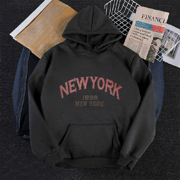 Vedolay Zip Up Hoodies for Women Womens Fall Fashion Long Sleeve Pullover Casual Oversized Sweatshirt,Black L