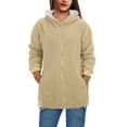 thumbnail image 1 of Vedolay Zip Up Jacket Womens Fall Women Casual Long Sleeve Cardigan Yellow,M, 1 of 2