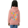 thumbnail image 1 of Vedolay Zipper Hoodies for Girls Long Sleeve Shirts Ruffle Crew Neck Sweatshirts Loose Pullover Tops,Pink 8-9 Years, 1 of 4