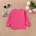 thumbnail image 1 of Vedolay Zipper Hoodies for Girls Long Sleeve Shirts Ruffle Crewneck Sweatshirts Loose Pullover Tops,Red 3-4 Years, 1 of 5