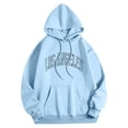 thumbnail image 1 of Vedolay Zipper Hoodies for Women 2023 Hoodies for Women 2023 Half Zip Crop Sweatshirt Workout Hoodie High Neck Long Sleeve Clothes,Sky Blue M, 1 of 4