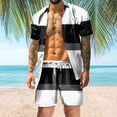 thumbnail image 1 of Vedolay shorts sets men two piece outfits Men's Short Sets Outfits 2 Piece Summer Tracksuit Short Sleeve Zipper Polo Shirt and Shorts Sets,White XXL, 1 of 5