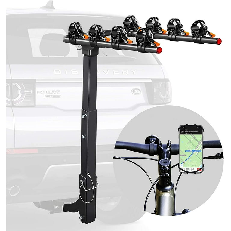 Vedouci Universal Mount 4 Bike Rack Double Foldable Cycle Holder for Cars SUVs and Trucks Walmart