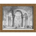 thumbnail image 1 of Vedute di Roma 36x28 Large Gold Ornate Wood Framed Canvas Art by Giovanni Battista Piranesi, 1 of 2