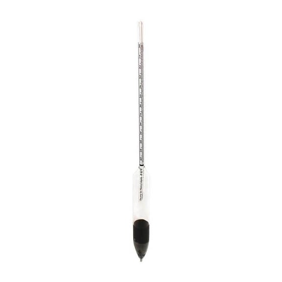 Vee Gee Hydrometer,Baume Scale,Glass,305mm L 6609-11