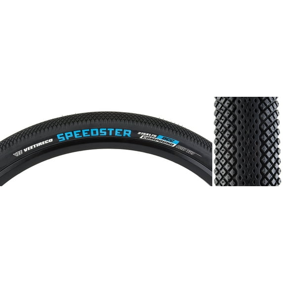 Vee Tire & Rubber Speedster EBike 27.5x1.75 Tubeless TPI 50 Black/Blk Reflective