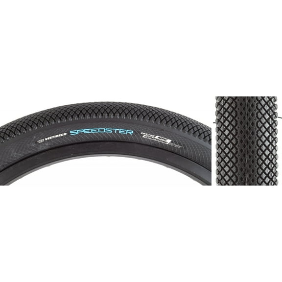 Vee Tire Co. Speedster BMX Tire: 20" x 1.95" Folding Bead Black