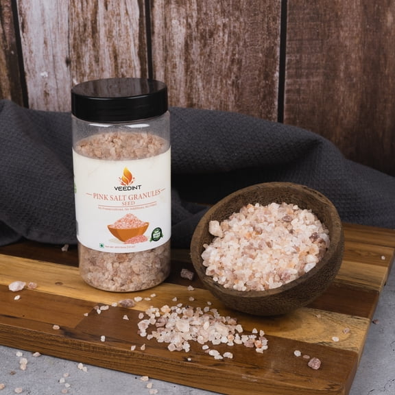 VeeDInt Himalayan Pink Salt, 14 oz, Coarse Grain, 100% Pure & Natural, No added Colour