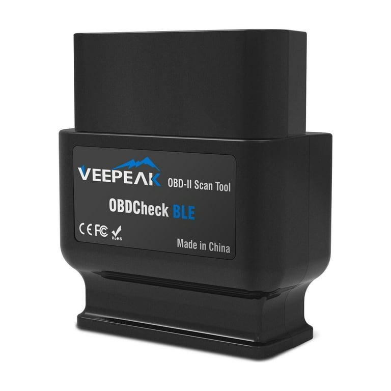 VeePeak OBD Check BLE Bluetooth 4.0 OBD2 Scanner Code Reader Auto  Diagnostic Scan Tool for iOS and Android Compatible with 1996 Above Cars  and Light