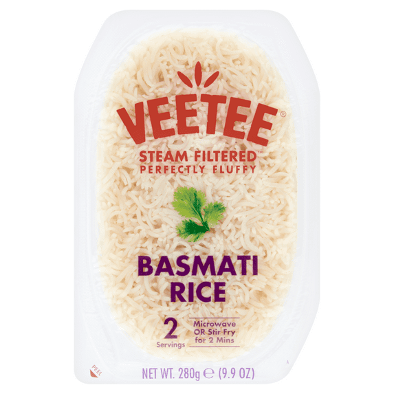 VeeTee-Heat and Eat Basmati Rice – 9.9 oz, Free from Artificial Ingredients.