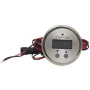 VeeThree Boat Depth Finder Gauge 67407 | Digital Silver 2 Inch
